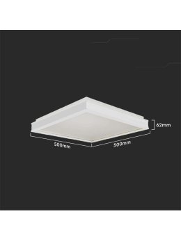 Oprawa sufitowa plafoniera V-TAC 48W LED triac 3w1 biały kwadrat 50x50cm VT-7758 4000K 4480lm