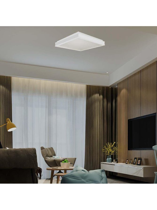 Oprawa sufitowa plafoniera V-TAC 48W LED triac 3w1 biały kwadrat 50x50cm VT-7758 4000K 4480lm