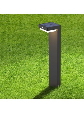 Lampa solarna stojąca słupek z czujnikiem ruchu 329424 - LEDco.pl 2