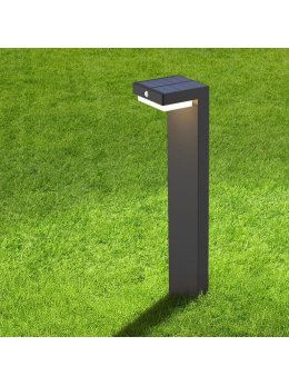 Lampa solarna stojąca słupek z czujnikiem ruchu 329424 - LEDco.pl