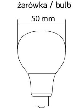 Słupek ogrodowy ze stali nierdzewnej czarny JOY 50cm wymienne E27
