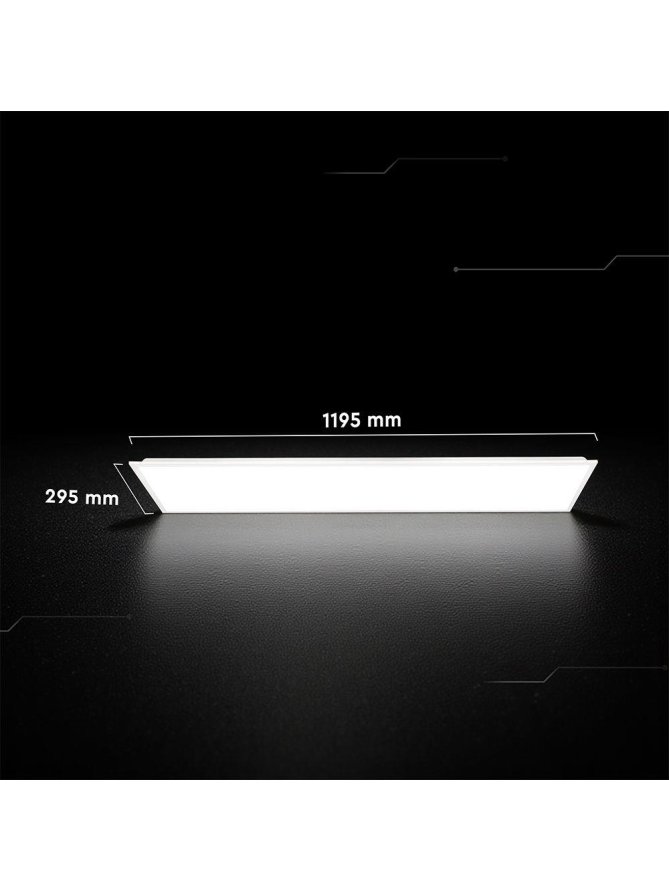 Panel LED V-TAC 40W 120x30 LED CREE CHIP zasilacz STARSENSE backlight 33mm 120Lm/W VT-61045 6500K 4800lm 6 lat gwarancji