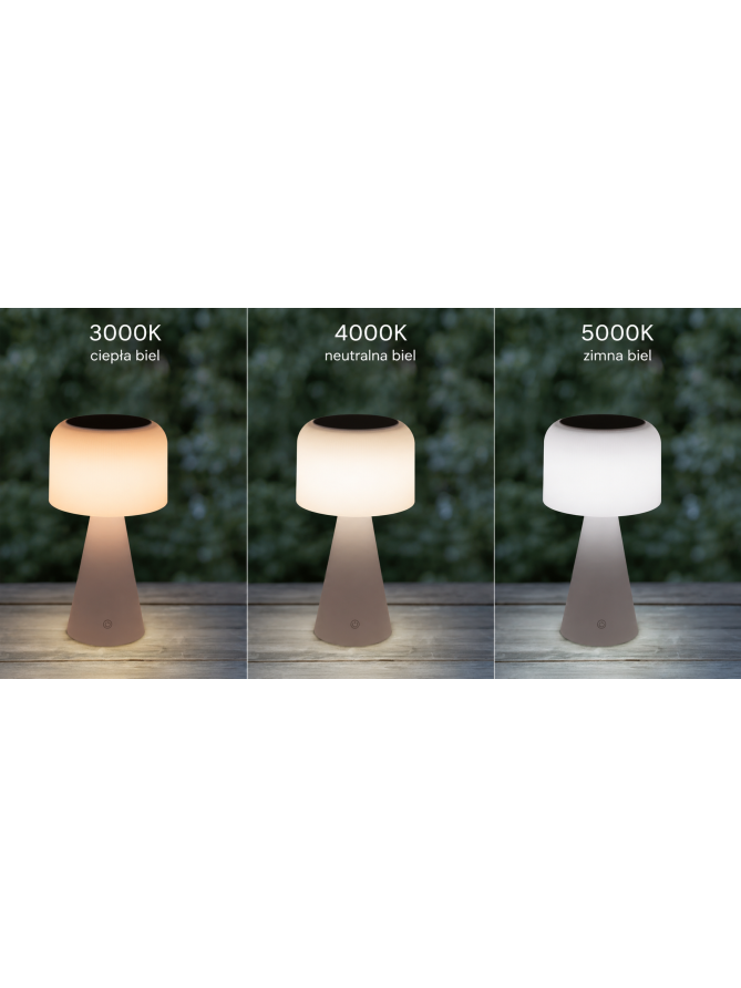 Lampa solarna ogrodowa na stół LIMA 330239 - LEDco.pl