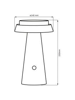 Lampa solarna ogrodowa na stół MARAKESZ 329820 - LEDco.pl
