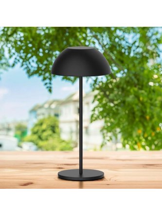 Lampa dekoracyjna na stół TANZANIA czarna 329950 - LEDco.pl