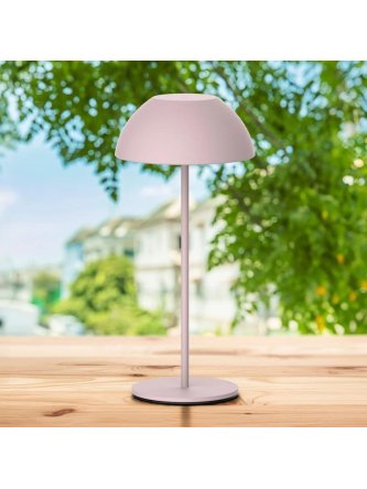 Lampa dekoracyjna na stół TANZANIA różowa 329943 - LEDco.pl 2