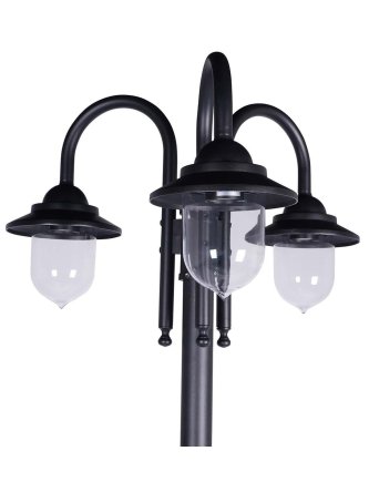 Latarnia parkowa retro DAKOTA 2,1m czarna 323934 - LEDco.pl 2