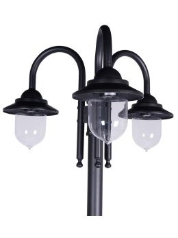 Latarnia parkowa retro DAKOTA 2,1m czarna 323934 - LEDco.pl