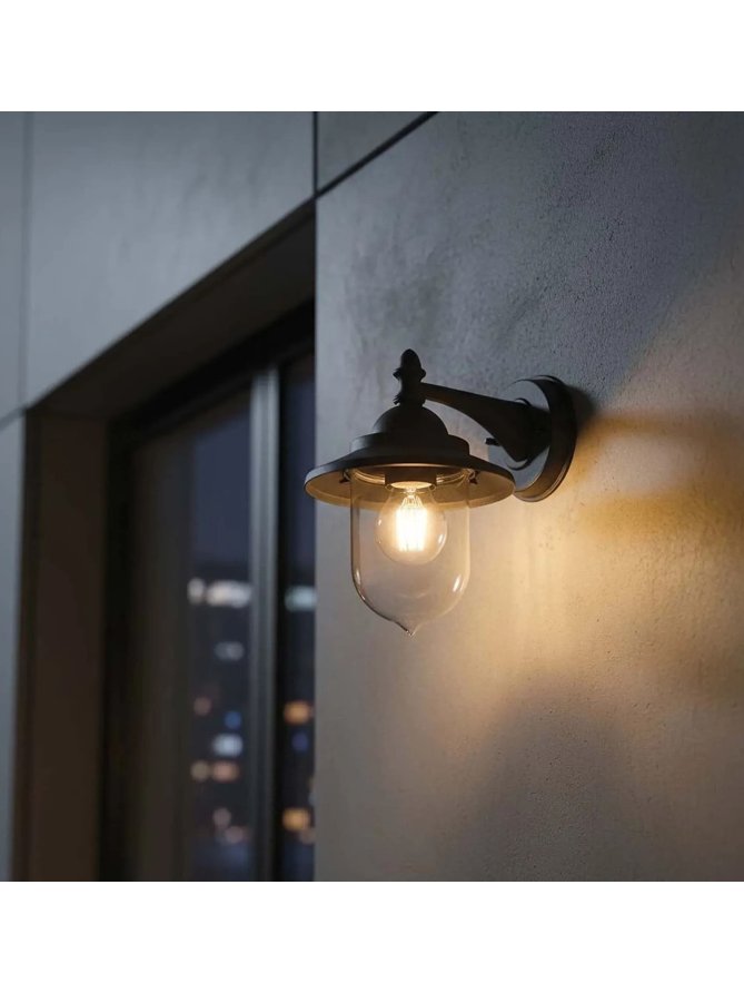 Kinkiet ogrodowy DAKOTA do dołu czarny 323941 GoldLux LEDco.pl