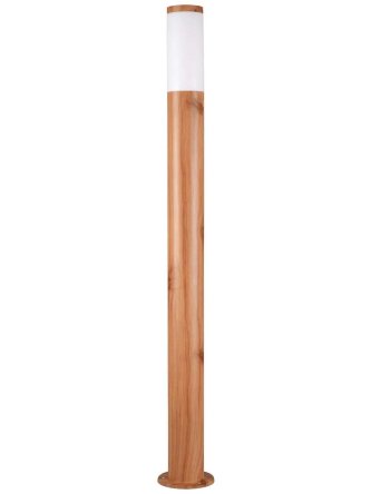 Lampa ogrodowa drewniana w kolorze brąz LIVIA - LEDco.pl