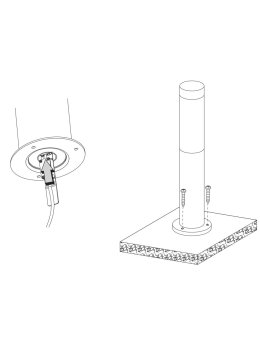 Lampa ogrodowa drewniana w kolorze brąz LIVIA - LEDco.pl