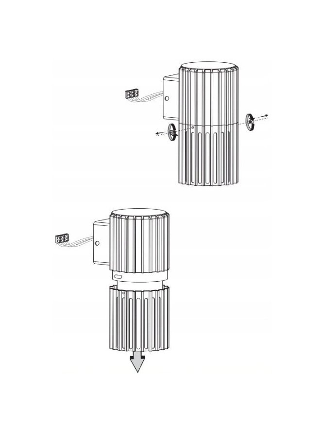 Kinkiet lampa elewacyjna okrągła ryflowana KUUSAMO E27 329332 - LEDco.pl