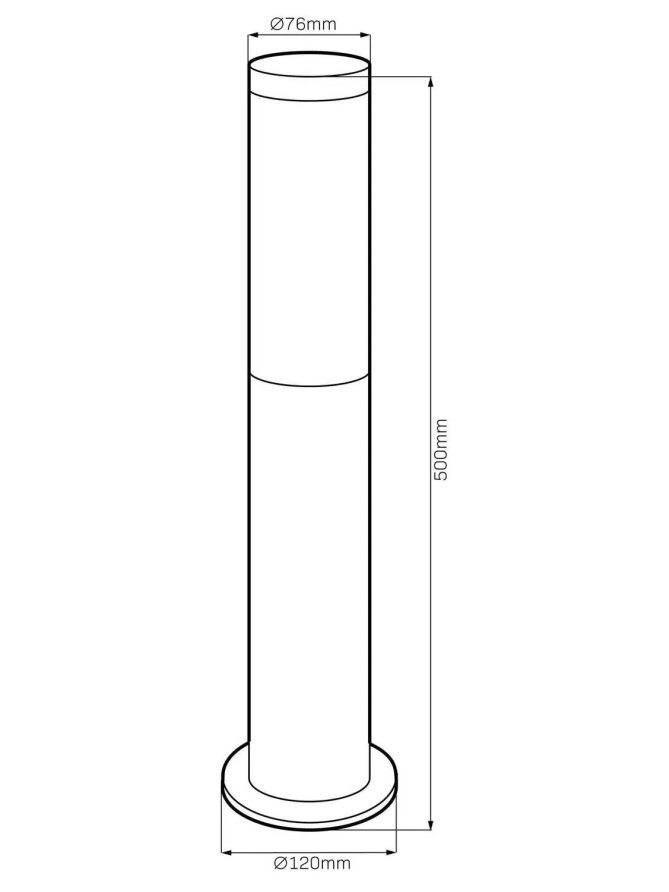Lampa ogrodowa drewniana w kolorze brąz LIVIA - LEDco.pl