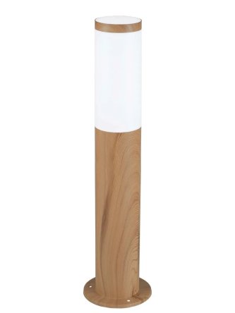 Lampa ogrodowa drewniana w kolorze brąz LIVIA - LEDco.pl