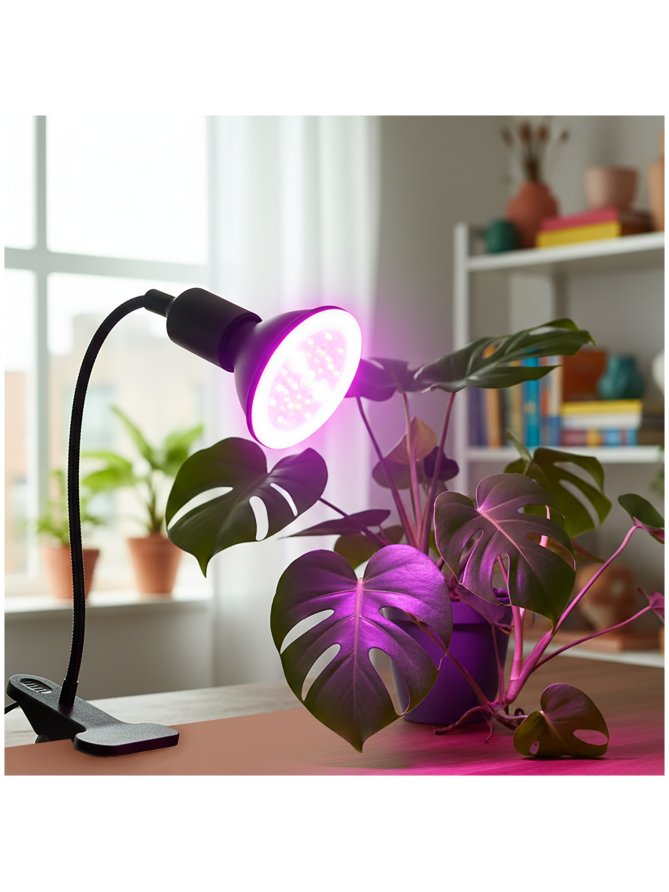Lampka biurkowa PLANTY CLIP B 1xE27 czarna Kobi Design
