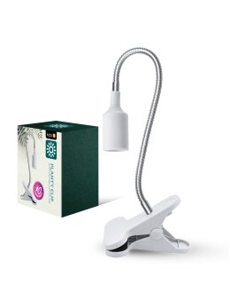 Lampka biurkowa PLANTY CLIP W 1xE27 biała Kobi Design