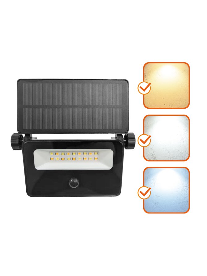Naświetlacz solar LED NCS G2 10W 3CCT IP54 Kobi