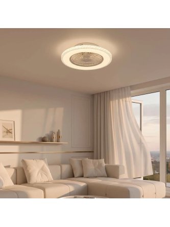 Plafon lampa LED z wentylatorem wiatrakiem i pilotem 341297 - LEDco.pl 2