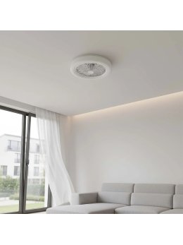 Plafon lampa LED z wentylatorem wiatrakiem i pilotem 341310 - LEDco.pl