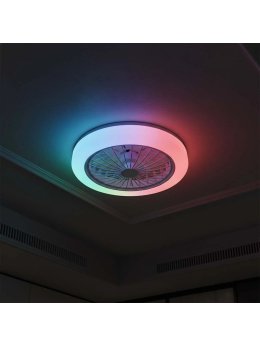 Plafon lampa LED z wentylatorem wiatrakiem i pilotem 341310 - LEDco.pl