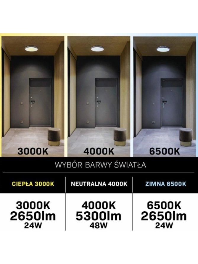 Plafon lampa LED z wentylatorem wiatrakiem i pilotem 341303 - LEDco.pl