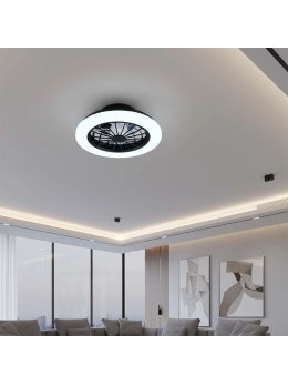 Plafon lampa LED z wentylatorem wiatrakiem i pilotem 341303 - LEDco.pl