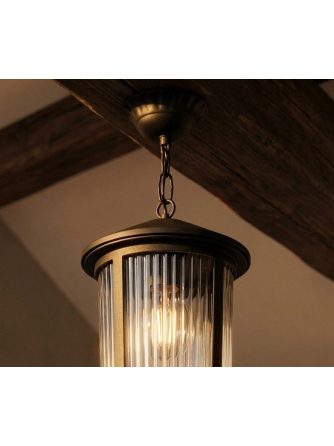 Lampa wisząca na taras MIAMI retro lampa ogrodowa wisząca na pergolę