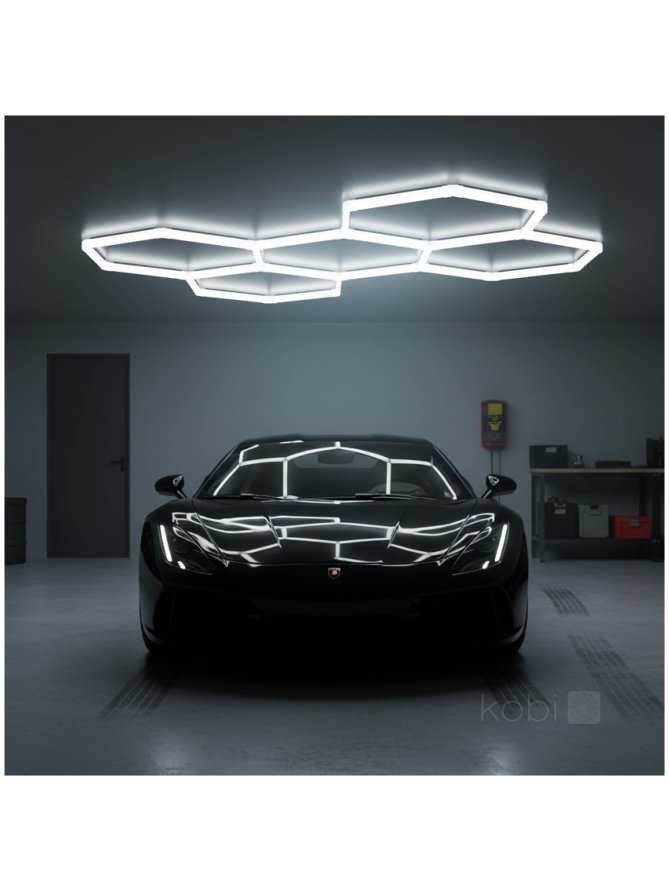 Oprawa sufitowa LED HEXLINE 208x300cm 6500K Kobi