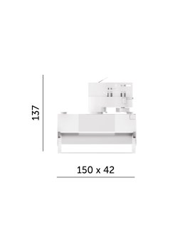 Reflektor szynowy LED NEXTRACK LINE 12W 4000K biały Kobi