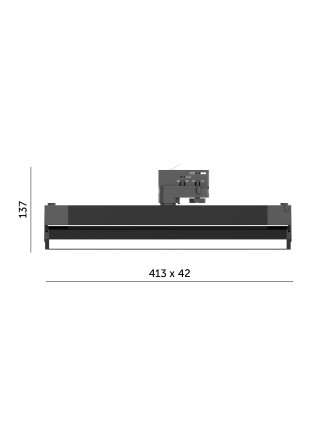 Reflektor szynowy LED NEXTRACK LINE 36W 4000K czarny Kobi 2