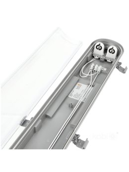 Zestaw HERMETIC G2 2x60 + 2x LED T8 9W 4000K IP65 Kobi