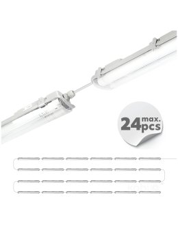 Zestaw HERMETIC G2 2x60 + 2x LED T8 9W 4000K IP65 Kobi