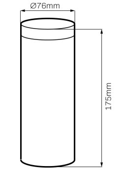 Klosz tuba mleczny drewno do lamp Livia 338211 GoldLux - LEDco.pl