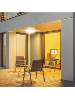 Oprawa sufitowa plafoniera V-TAC 18W LED okrągły 195x38mm IP54 VT-8096 4000K 1820lm