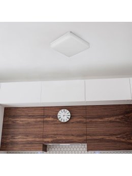 Oprawa sufitowa plafoniera kwadratowa V-TAC 15W LED SAMSUNG CHIP IP44 100Lm/W VT-8033SQ 6400K 1500lm 3 lata gwarancji