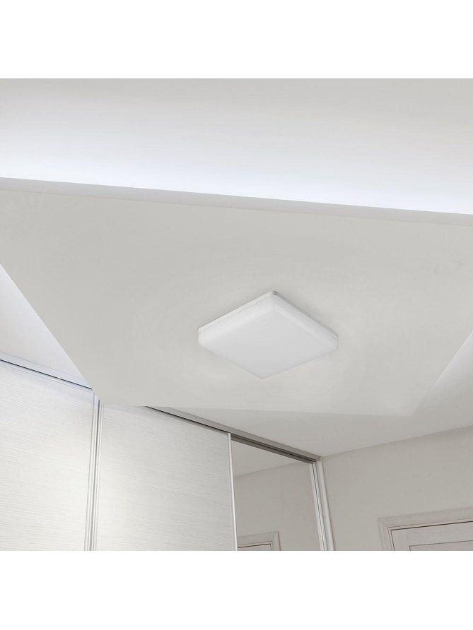 Oprawa sufitowa plafoniera kwadratowa V-TAC 15W LED SAMSUNG CHIP IP44 100Lm/W VT-8033SQ 6400K 1500lm 3 lata gwarancji