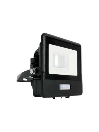 Naświetlacz LED V-TAC 10W SAMSUNG CHIP czujnik ruchu czarny Z mufą VT-118S 3000K 735lm 5 lat gwarancji
