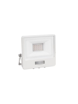 Naświetlacz LED V-TAC 10W SAMSUNG CHIP czujnik ruchu biały Z mufą VT-118S 6500K 735lm 5 lat gwarancji