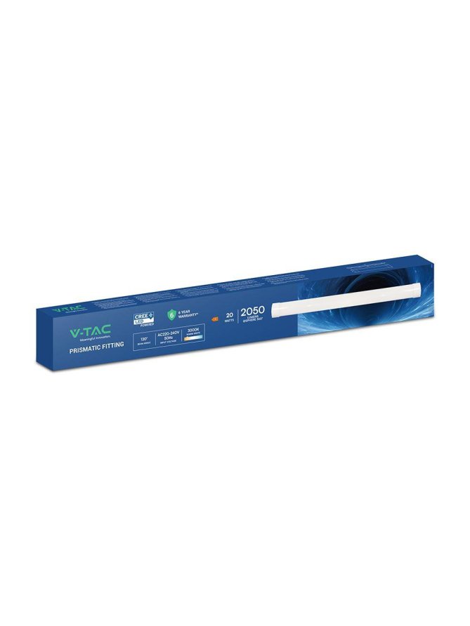 Oprawa V-TAC 20W LED belka liniowa natynkowa CREE CHIP 60cm 100Lm/W VT-8-20 3000K 2050lm 6 Lat gwarancji
