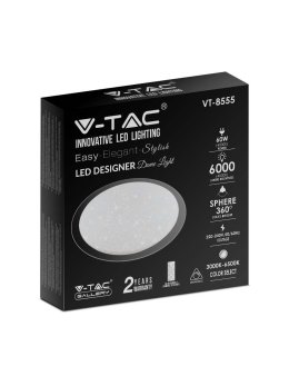 Oprawa sufitowa plafoniera V-TAC 60W LED pilot CCT fi.560 gwiazdy VT-8555 3000K-6500K 6000lm