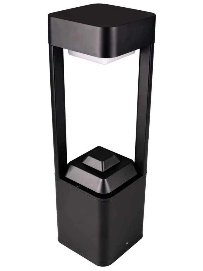 Lampa ogrodowa stojąca słupek nowoczesny z prześwitem - LEDco.pl