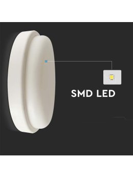 Oprawa sufitowa plafoniera V-TAC 18W LED okrągły 195x38mm IP54 VT-8096 3000K 1820lm