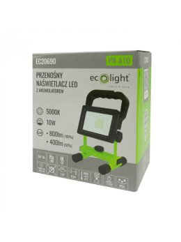Przenośny Naświetlacz LED z akumulatorem 10W PN-A1