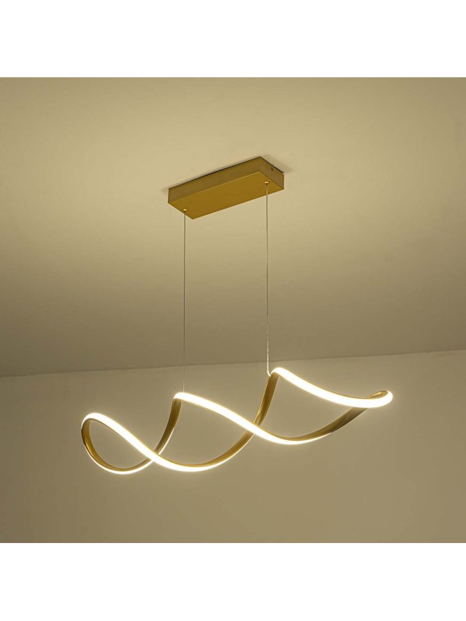 Lampa wisząca symbol nieskończoności owalna designerska - LEDco.pl