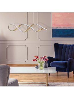 Lampa wisząca symbol nieskończoności owalna designerska - LEDco.pl