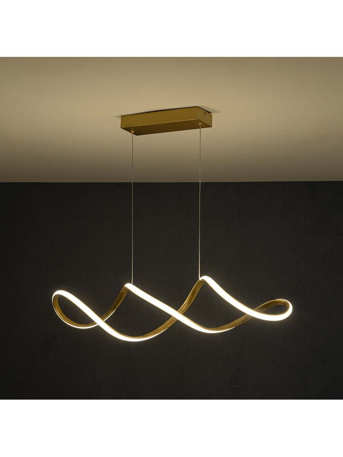 Lampa wisząca symbol nieskończoności owalna designerska - LEDco.pl