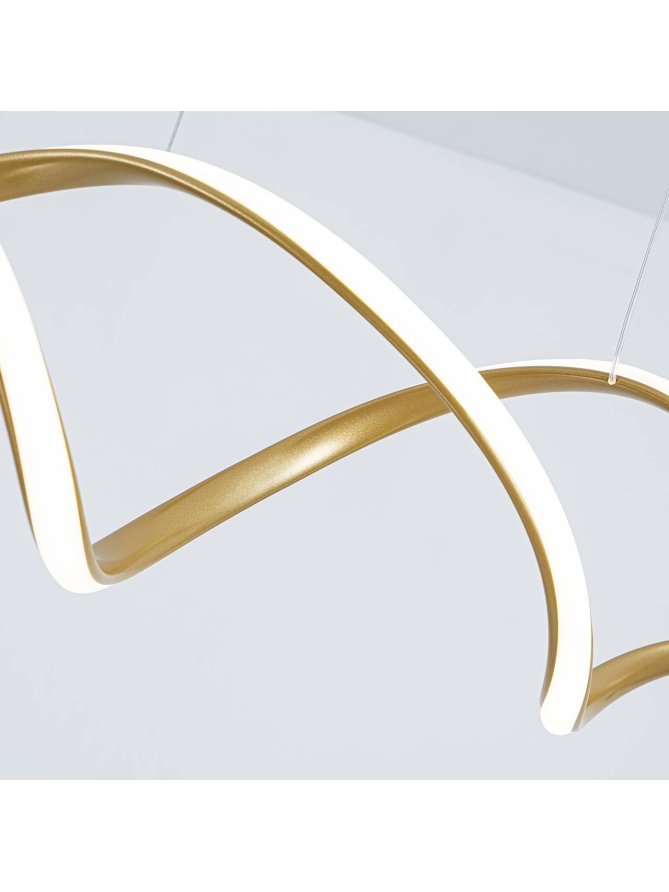 Lampa wisząca symbol nieskończoności owalna designerska - LEDco.pl