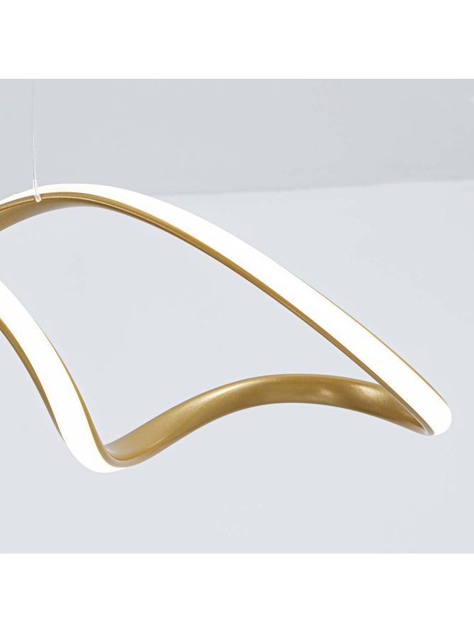 Lampa wisząca symbol nieskończoności owalna designerska - LEDco.pl