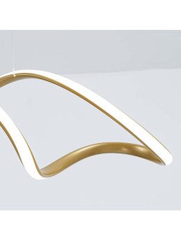 Lampa wisząca symbol nieskończoności owalna designerska - LEDco.pl