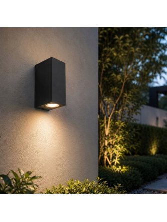 Kinkiet ogrodowy prostokąt BOSTON ścienny 2xGU10 303332 - LEDco.pl